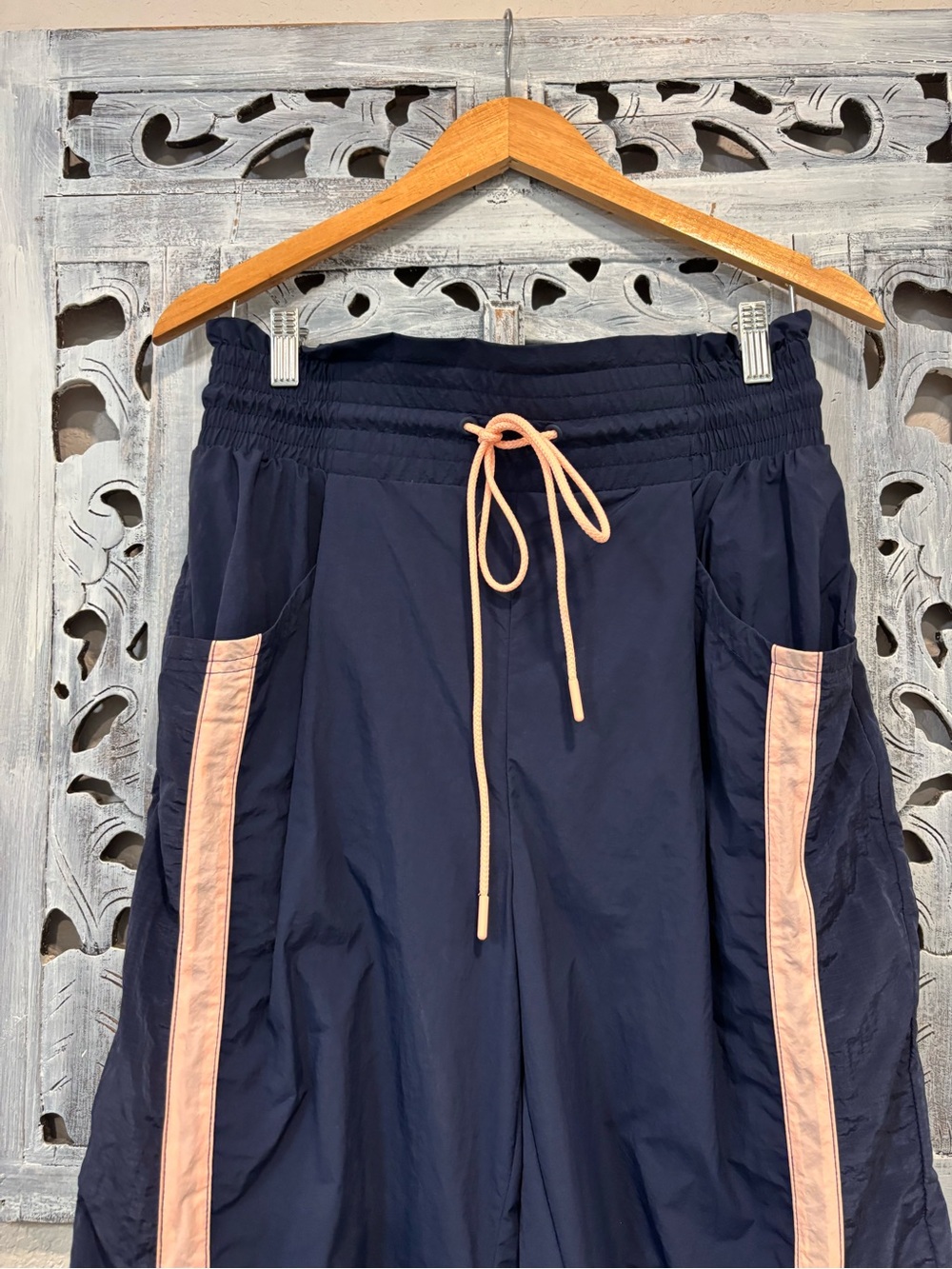 FP Movement Champ Is Here Navy/Pink Nylon Track Pants - Picture 7 of 11
